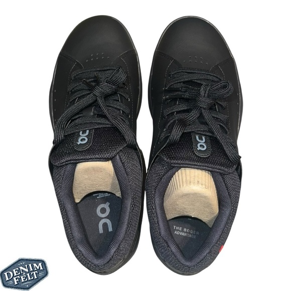 On Running Cloud Womens All Black THE ROGER Advantage Sneakers/Shoes | NEW/NIB🖤 - Picture 9 of 16